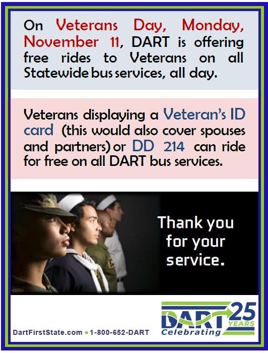 DART Offers Free Rides