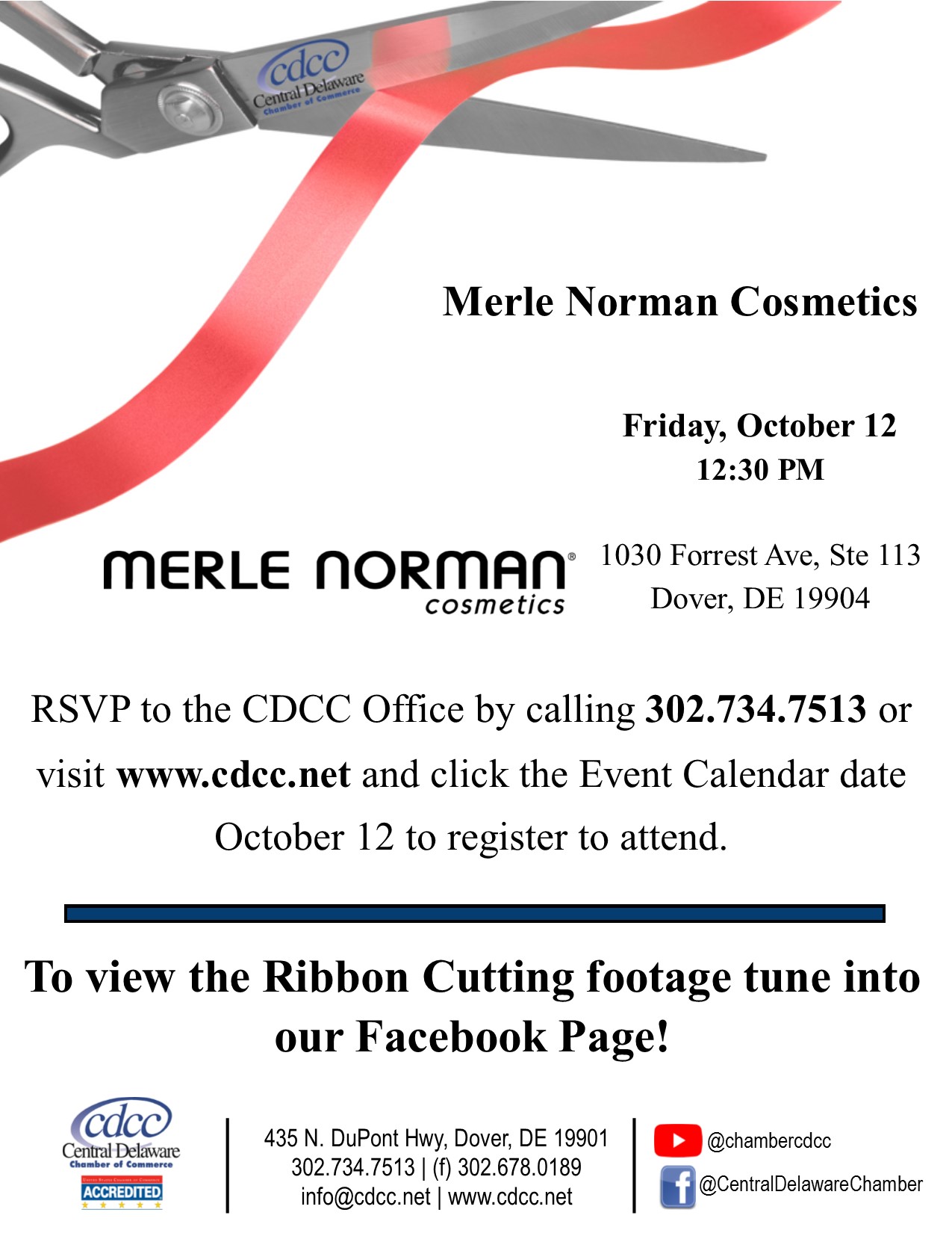 Ribbon Cutting - Merle Norman Cosmetics
