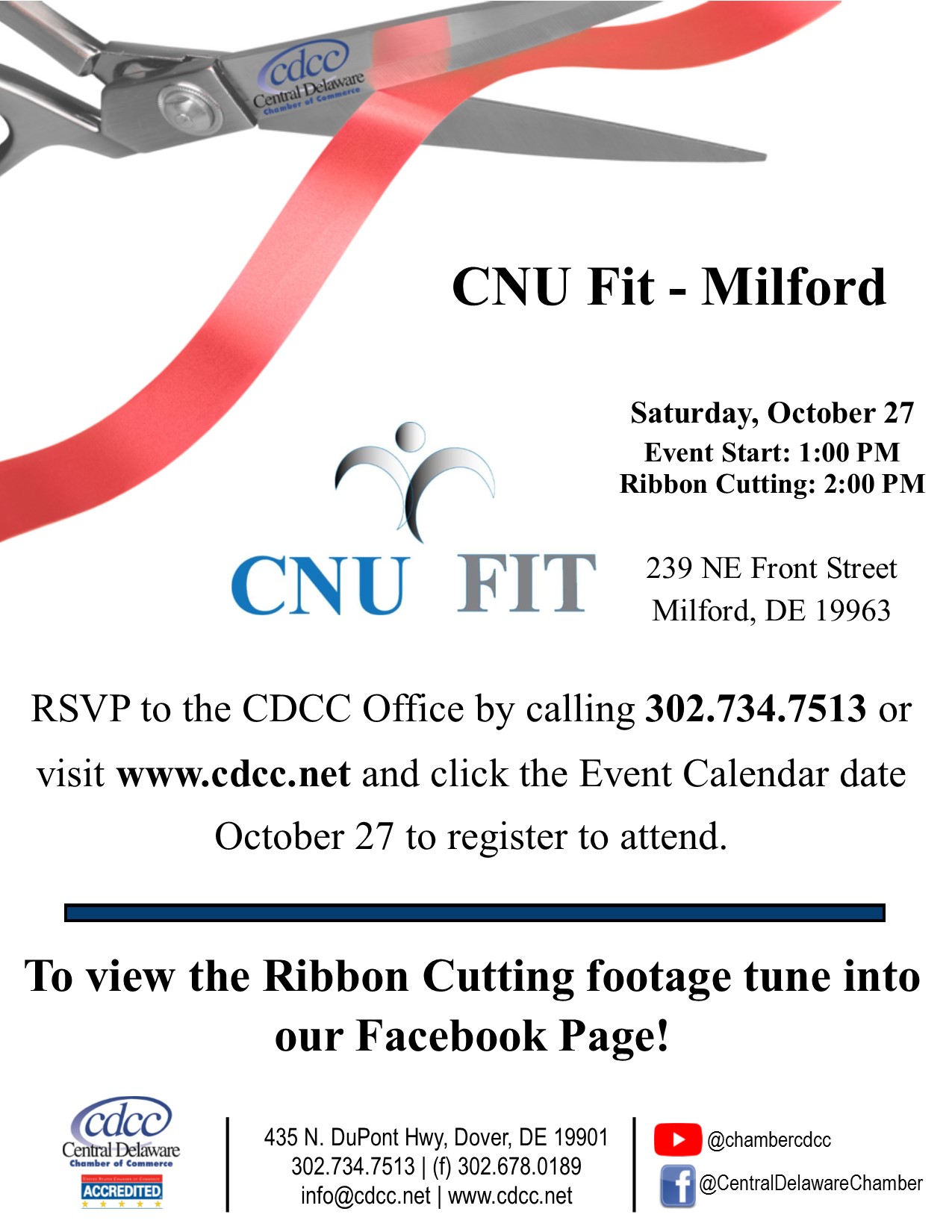 Ribbon Cutting - CNU Fit - Milford