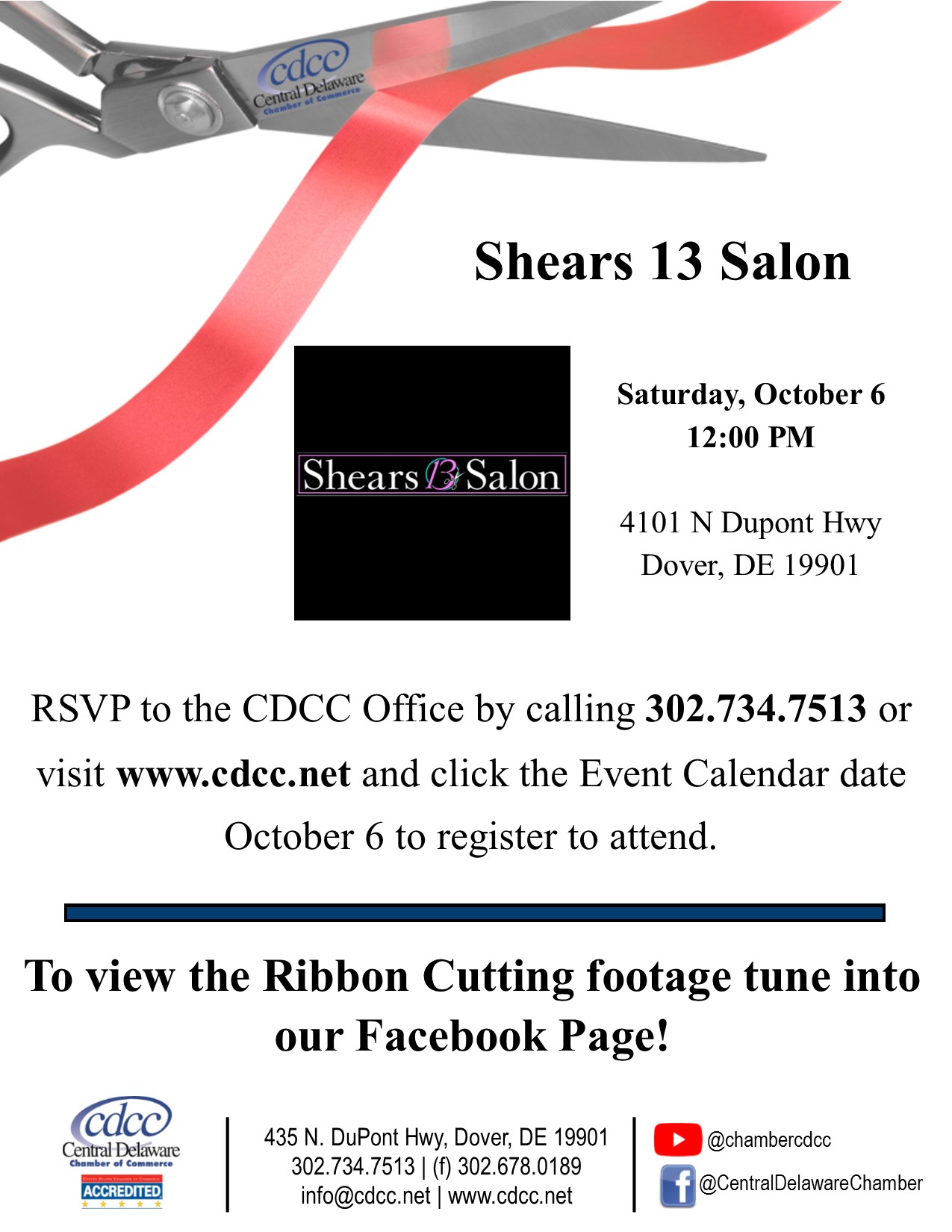 Ribbon Cutting - Shears 13 Salon