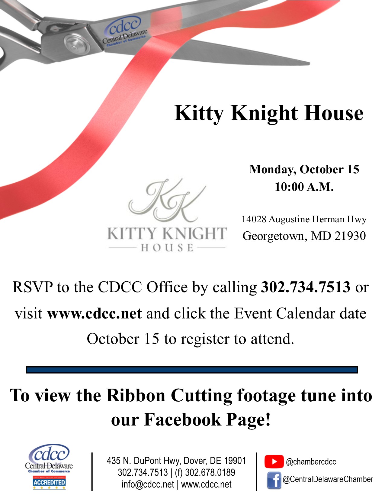 Ribbon Cutting - Kitty Knight House