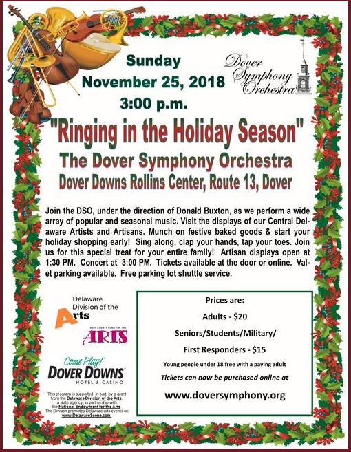 Dover Symphony Announces Holiday Concert