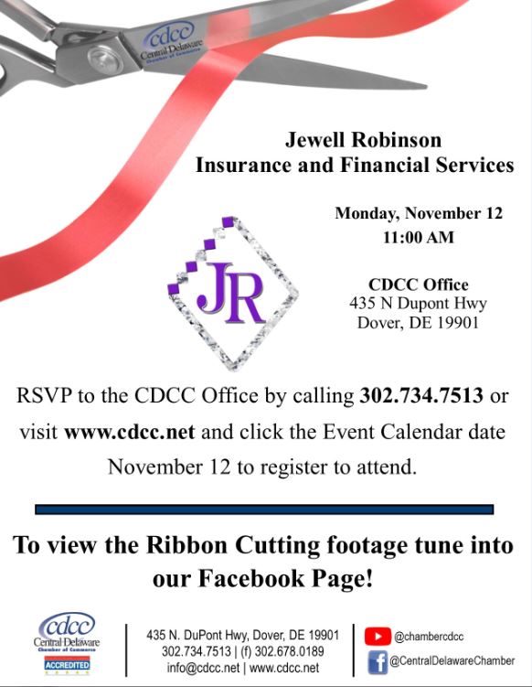 Ribbon Cutting - Jewell Robinson Insurance and Financial