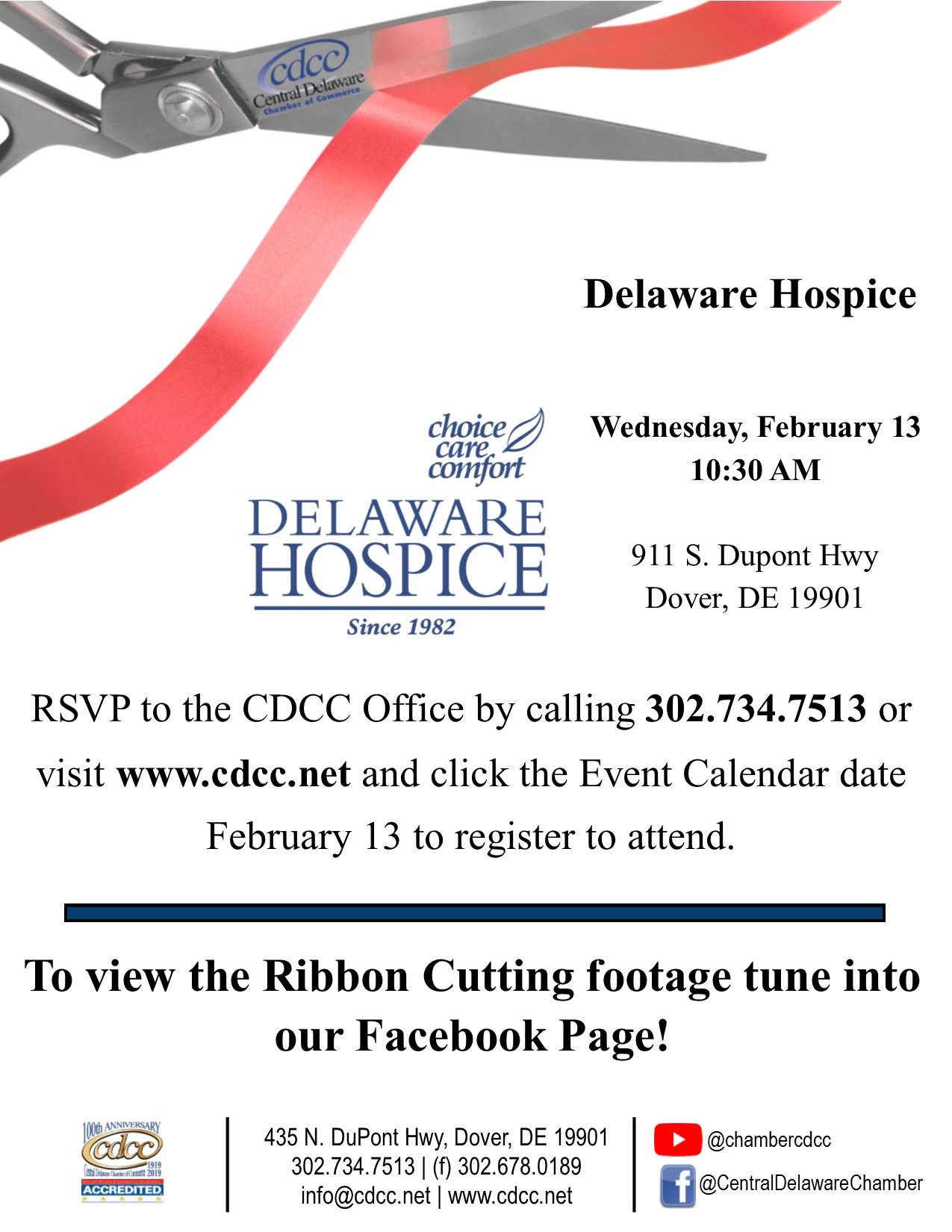 Ribbon Cutting - Delaware Hospice