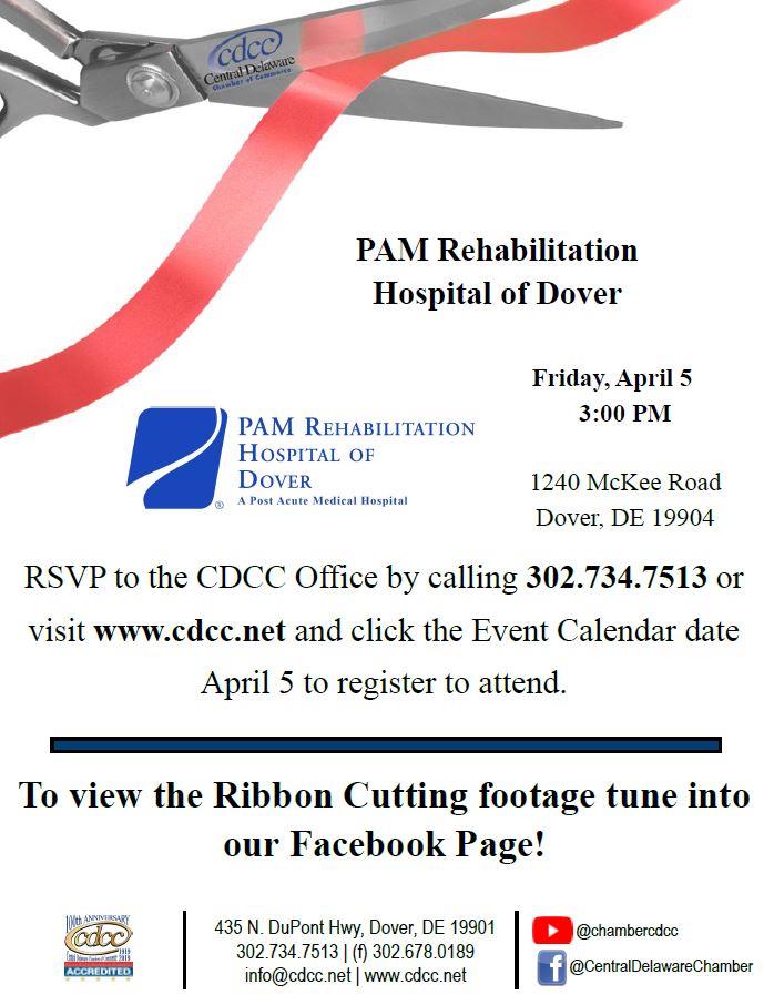 Ribbon Cutting - PAM Rehabilitation Hospital of Dover