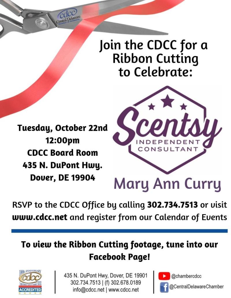 Ribbon Cutting - Scentsy Consultant Mary Ann Curry