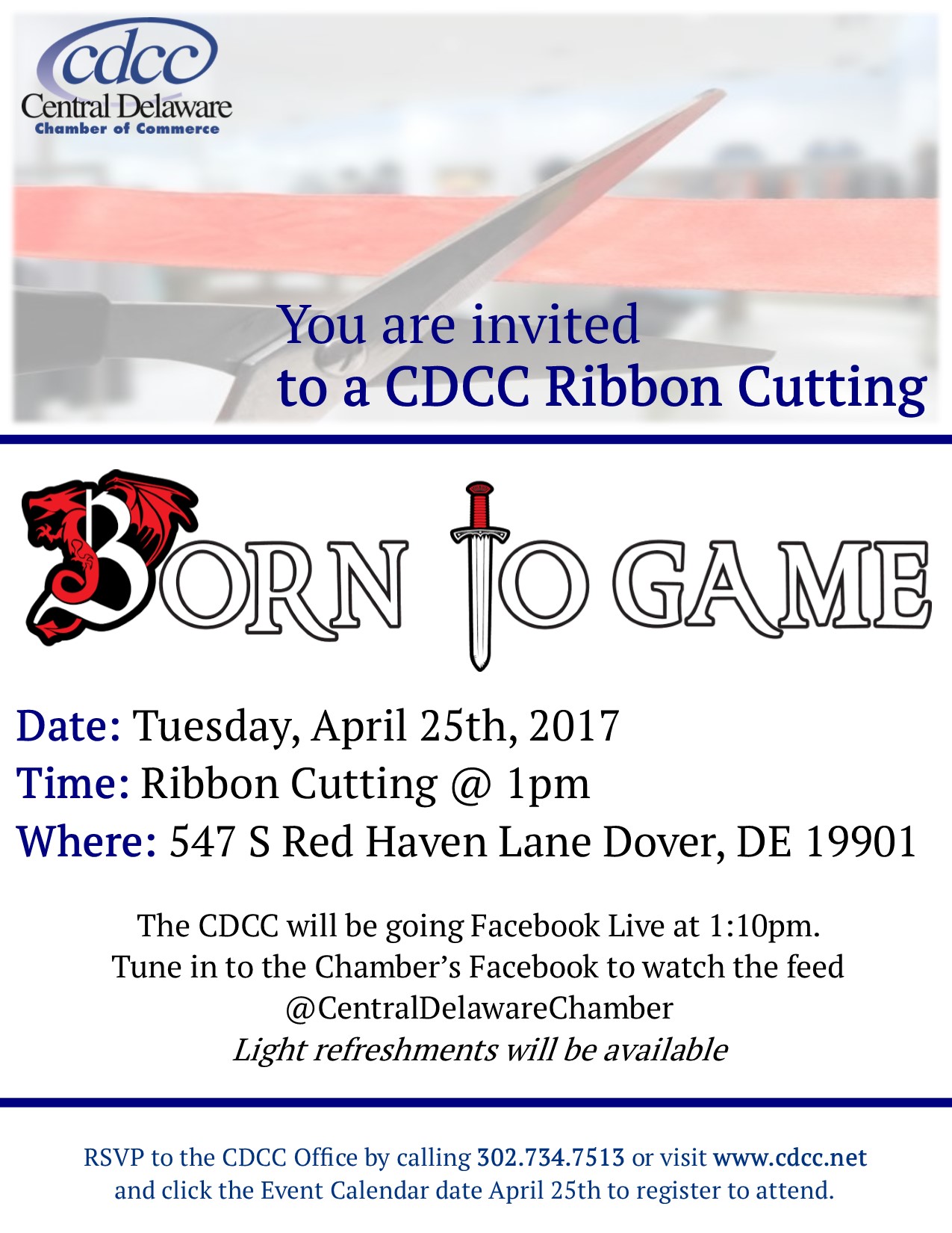 Ribbon Cutting - Born to Game