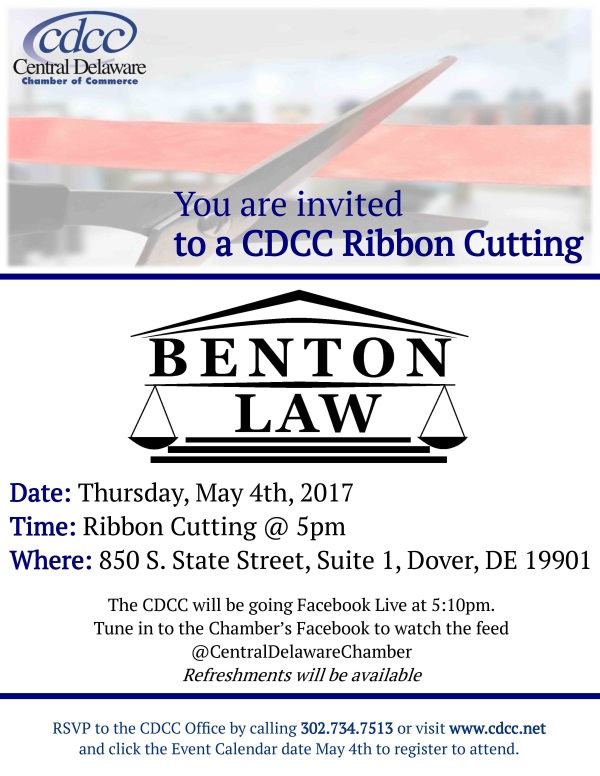 Ribbon Cutting - Benton Law