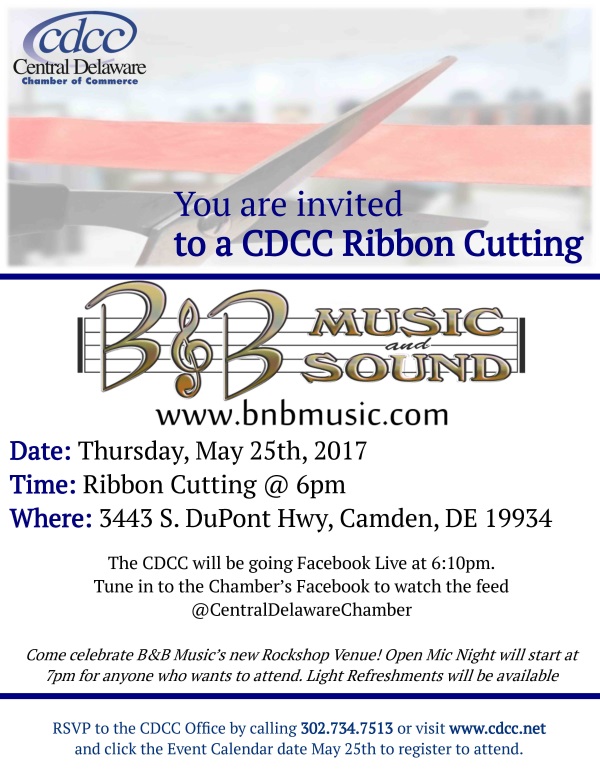 Ribbon Cutting - B&B Music and Sound