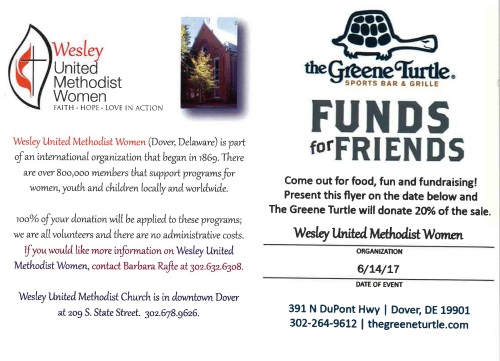 Wesley United Methodist Women Fundraiser