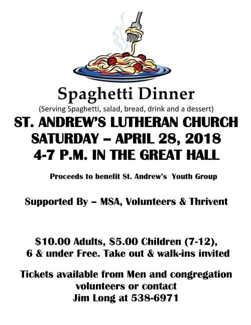 Spaghetti Dinner at The Great Hall