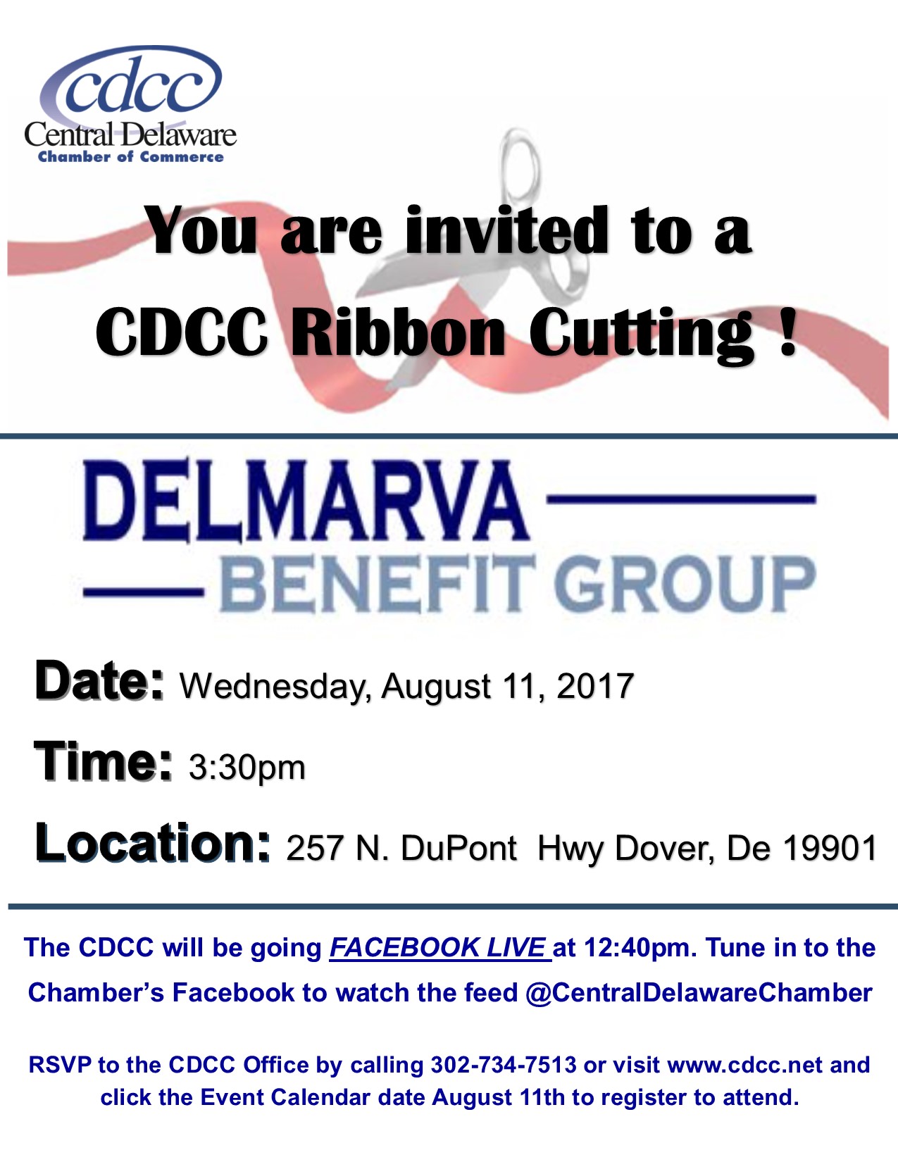 Ribbon Cutting - Delmarva Benefit Group