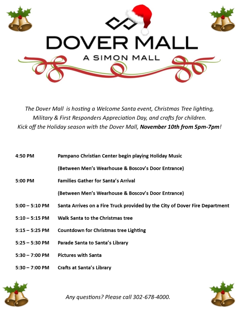Dover Mall Welcome Santa Event
