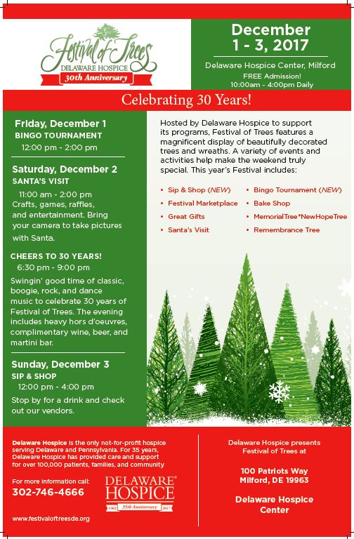 30th Annual Festival of Trees for Delaware Hospice