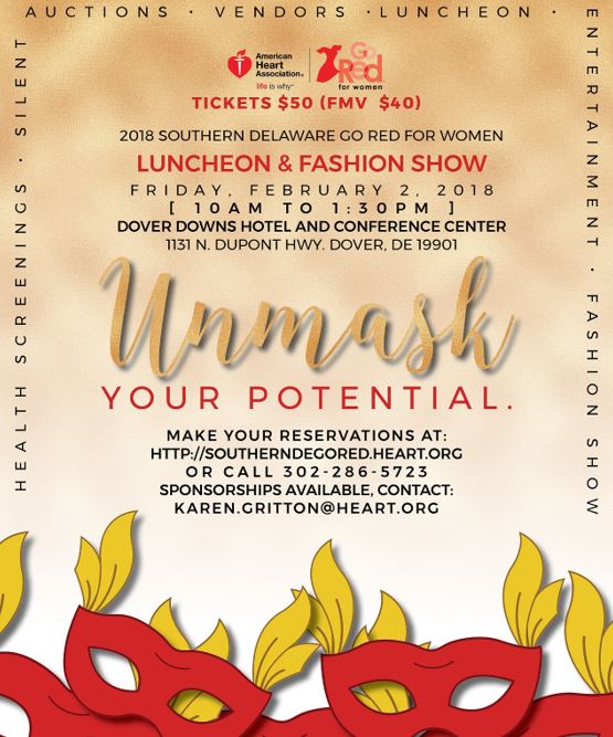 Southern Delaware Go Red for Women Luncheon & Fashion Show
