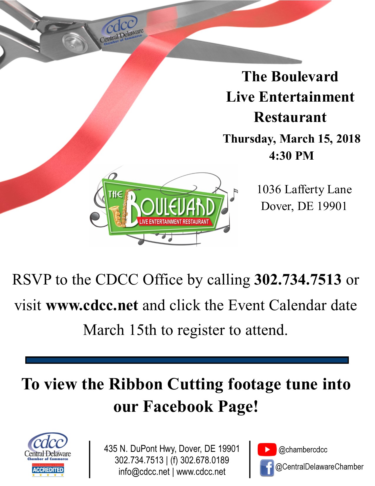 Ribbon Cutting - The Boulevard Live Entertainment Restaurant
