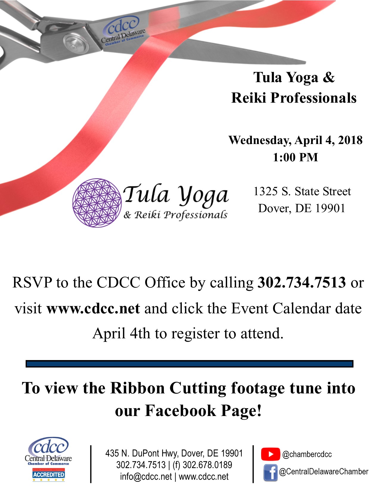 Ribbon Cutting - Tula Yoga & Reiki Professionals