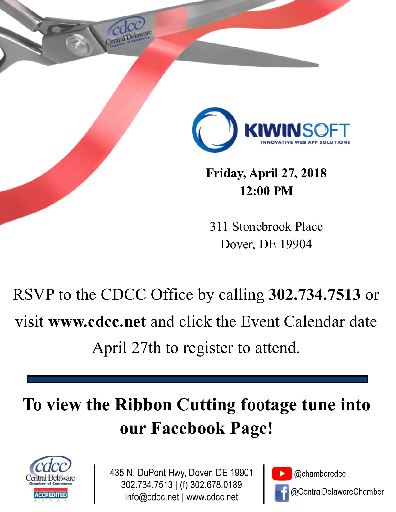 Ribbon Cutting - KIWINSOFT