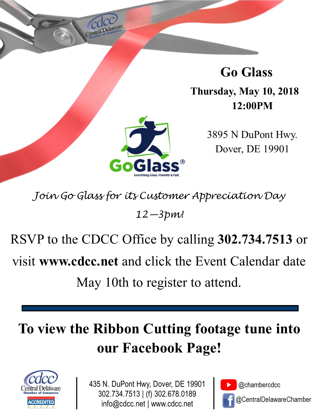 Ribbon Cutting - Go Glass