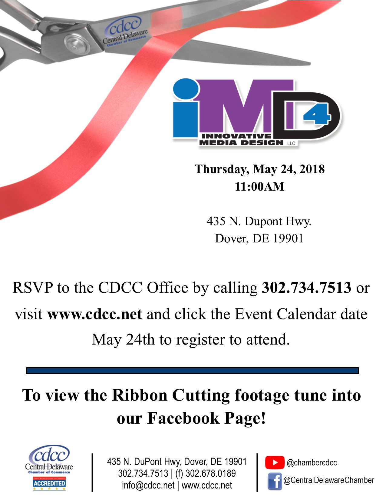 Ribbon Cutting - iMD4 Innovative Media Design LLC