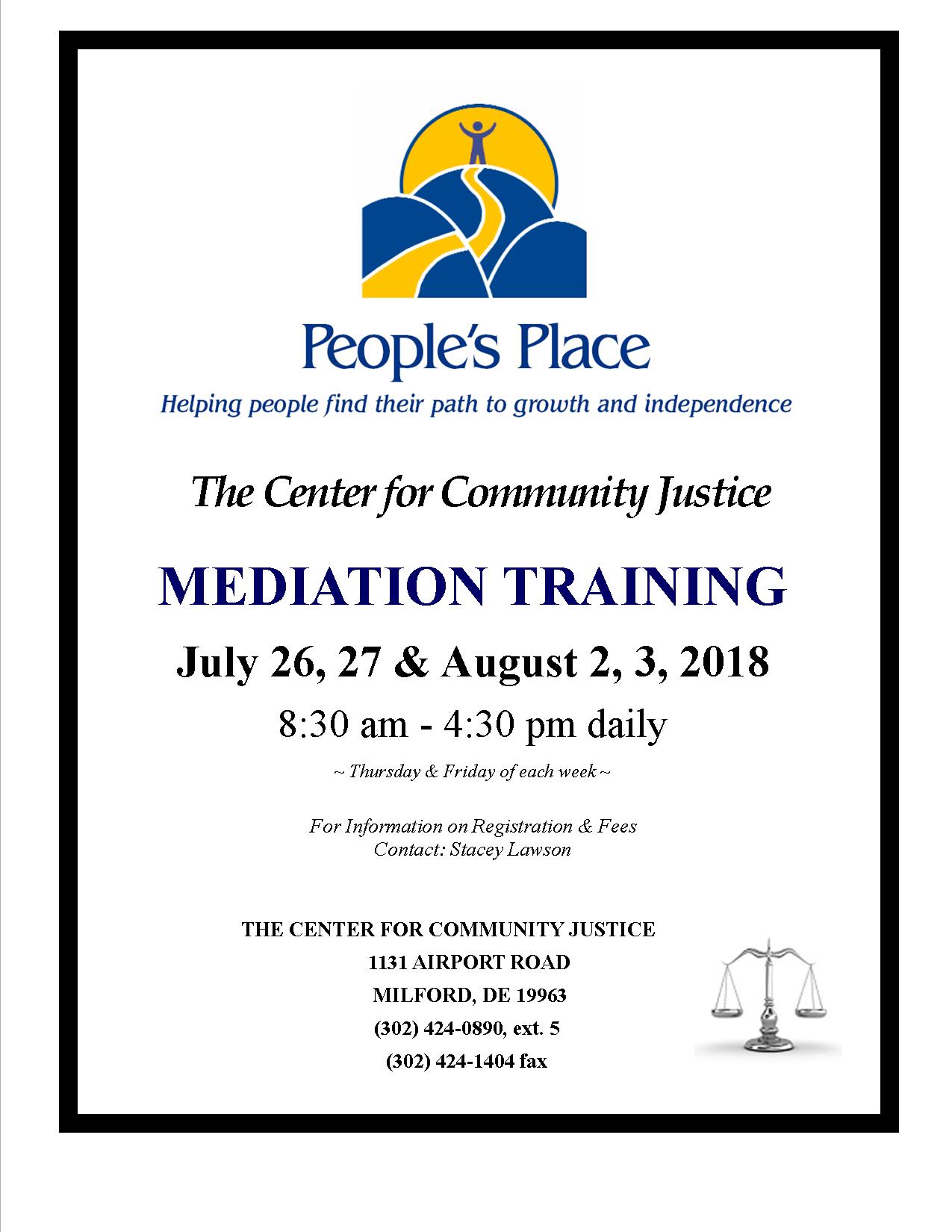 People's Place Mediation Training