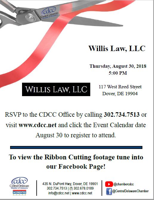 Ribbon Cutting - Willis Law, LLC