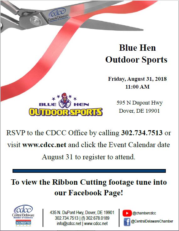 Ribbon Cutting - Blue Hen Outdoor Sports