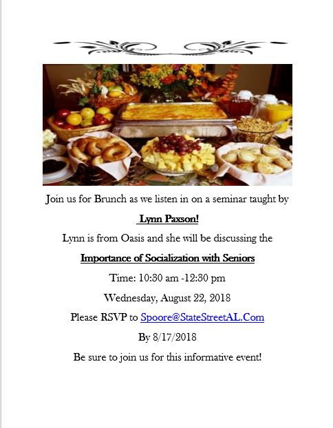 State Street Assisted Living Brunch