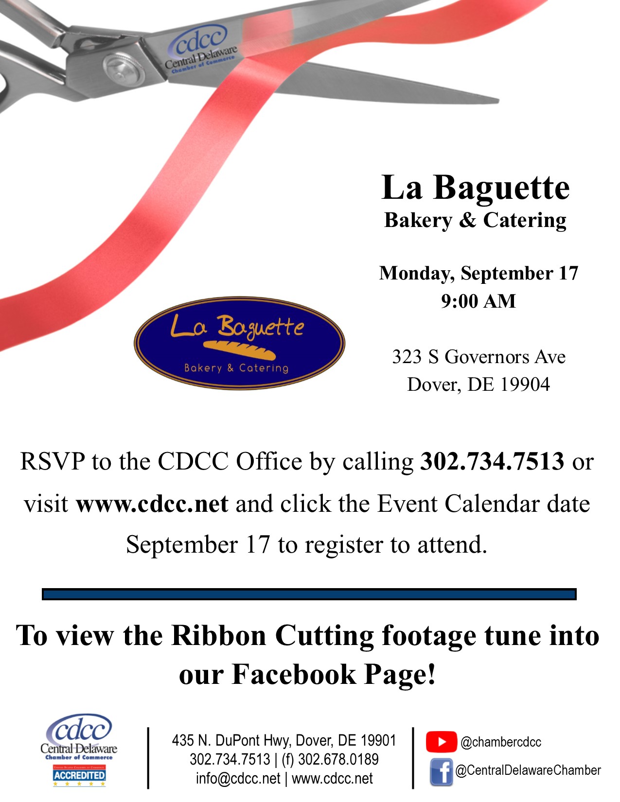 Ribbon Cutting - La Baguette Bakery & Catering