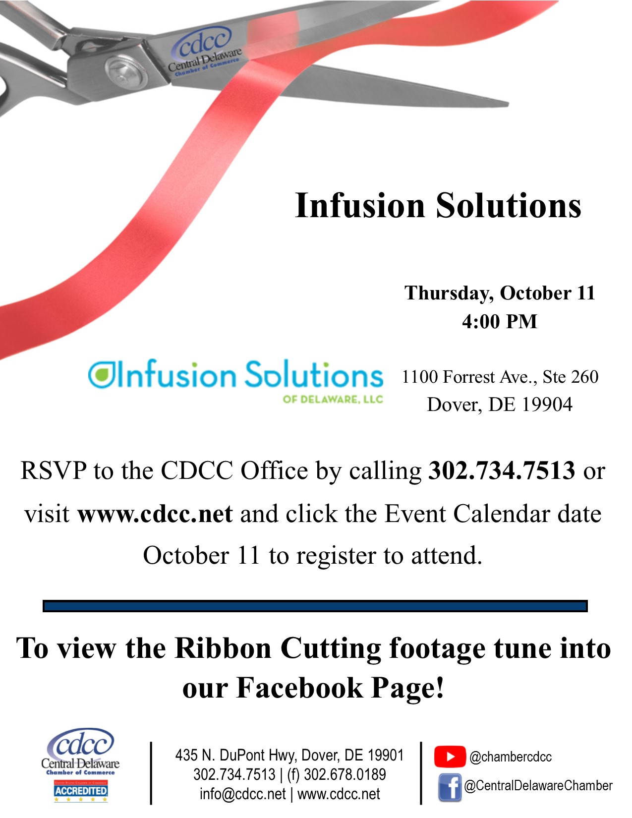 Ribbon Cutting - Infusion Solutions