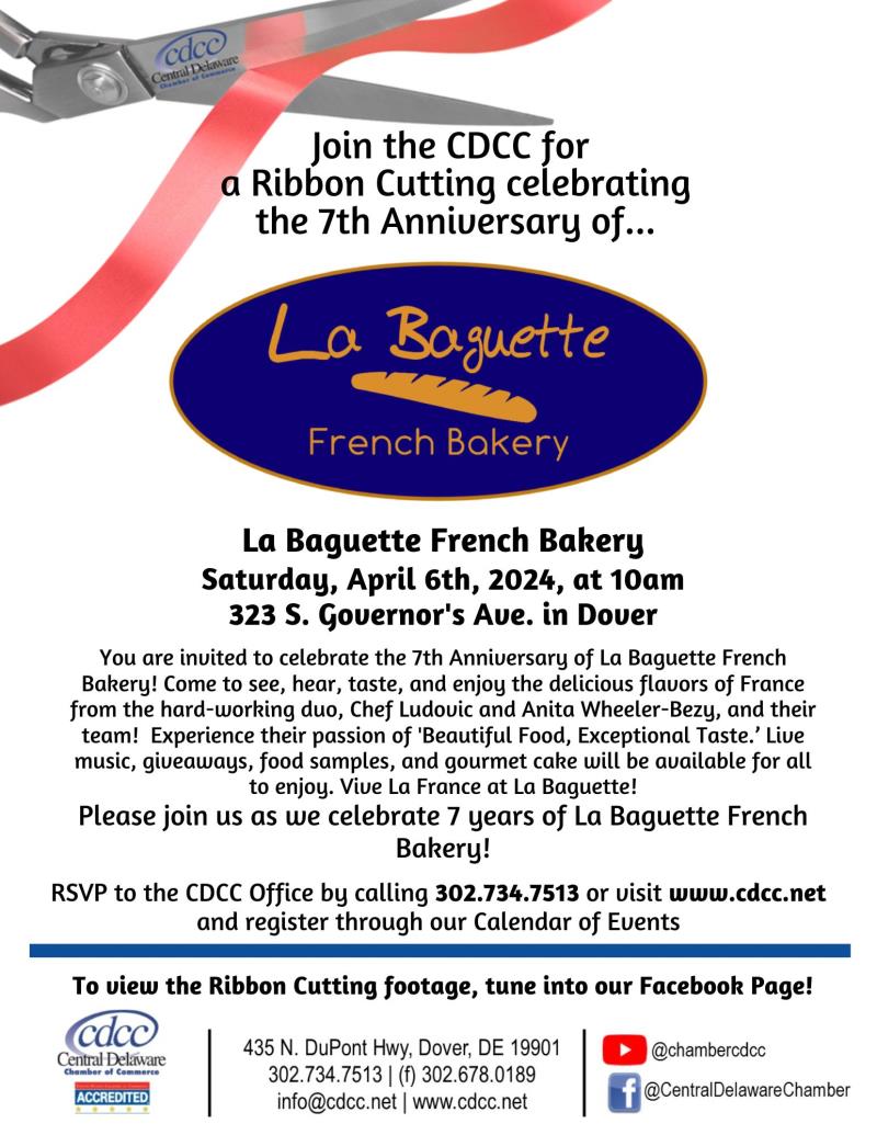 Ribbon Cutting - La Baguette French Bakery