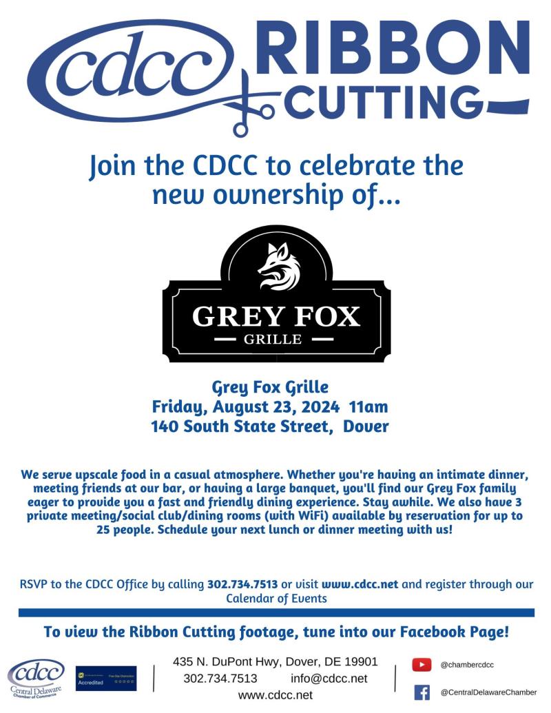 Ribbon Cutting - Grey Fox Grille