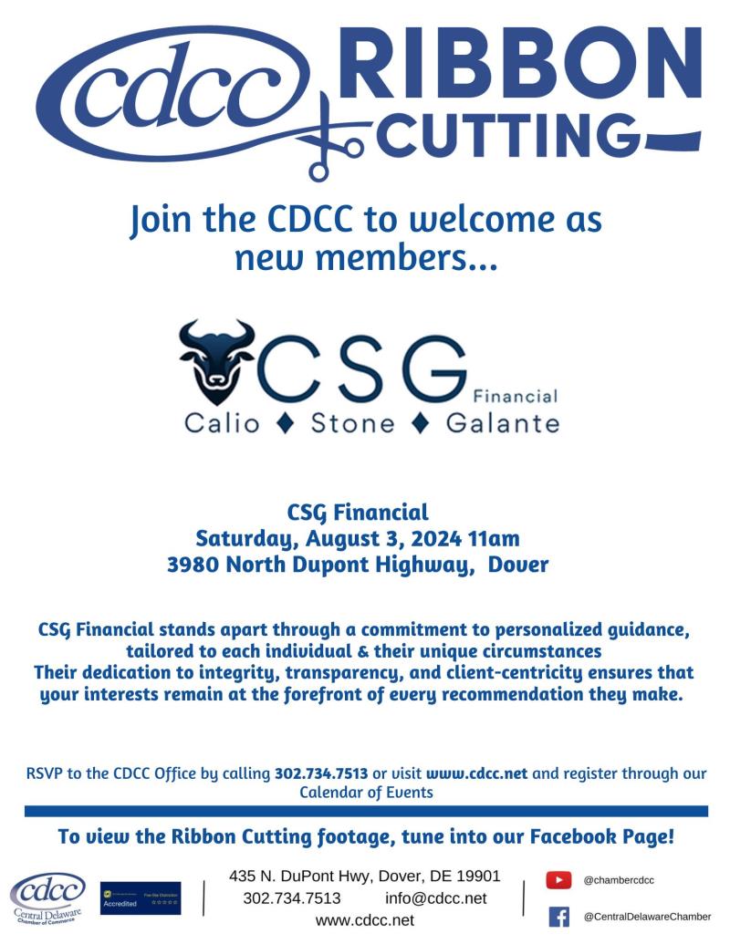 Ribbon Cutting - CSG Financial