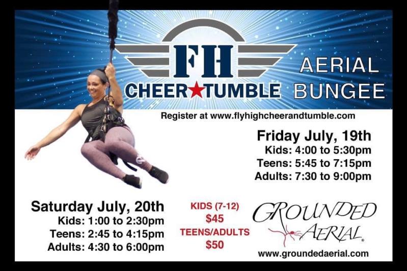 Fly High Cheer and Tumble Grounded Aerial Bungee Clinic