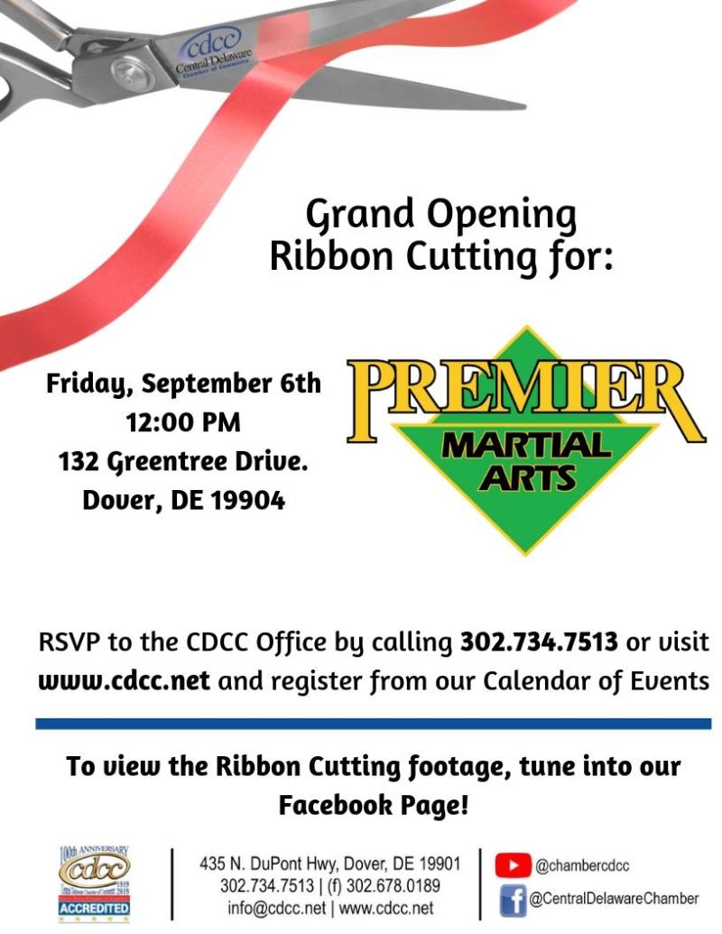 Ribbon Cutting - Premier Martial Arts