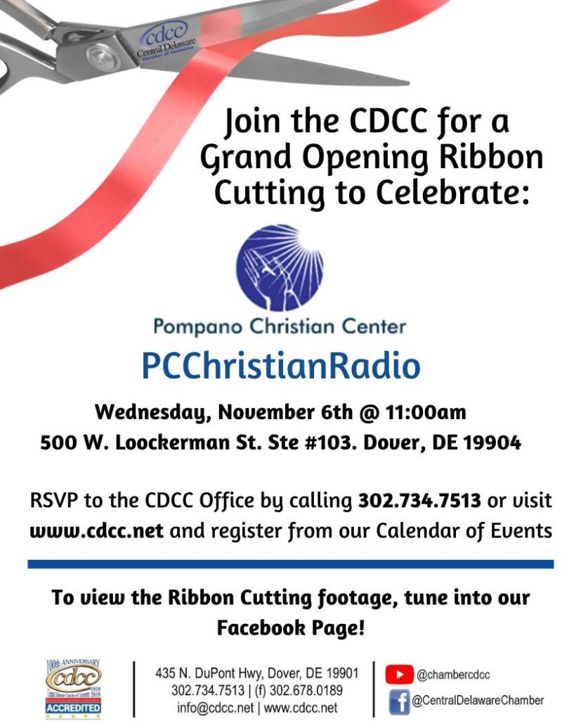 Ribbon Cutting - PC Christian Radio